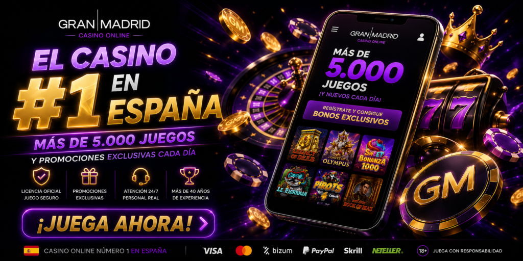 Casino Gran Madrid Online número 1 España licencia DGOJ